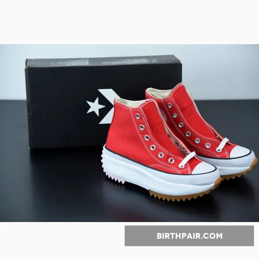 Converse Run Star Hike Red For Womens 167107C red converse run star hike