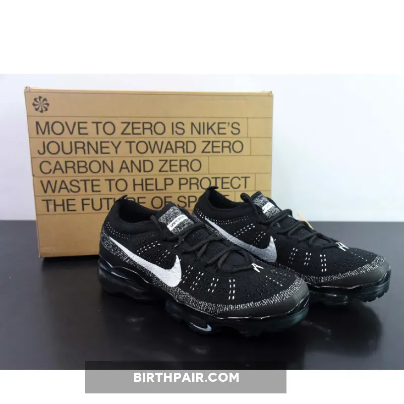 Nike Air Vapormax 2023 Flyknit Running Shoes, Nike Air VaporMax 2023 Flyknit 'Oreo' Black/White DV1678-001