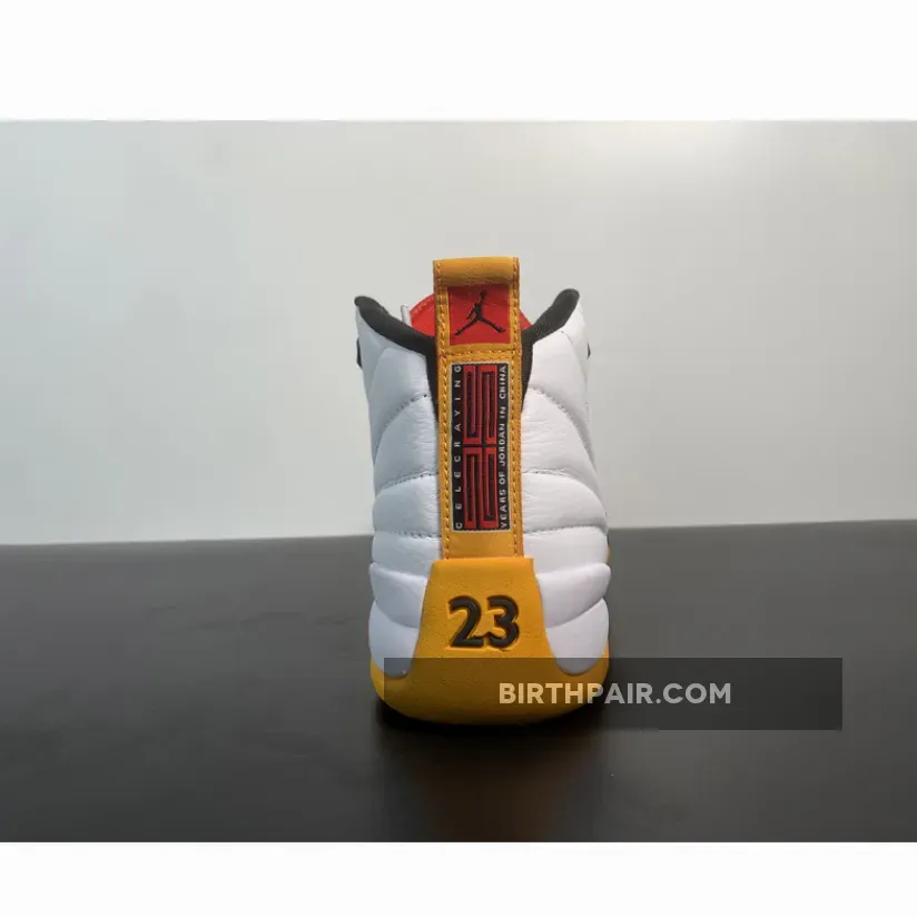 Air Jordan 12 ’25 Years In China’ White/Black-Taxi-Varsity Red