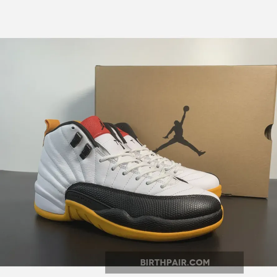 Air Jordan 12 ’25 Years In China’ White/Black-Taxi-Varsity Red