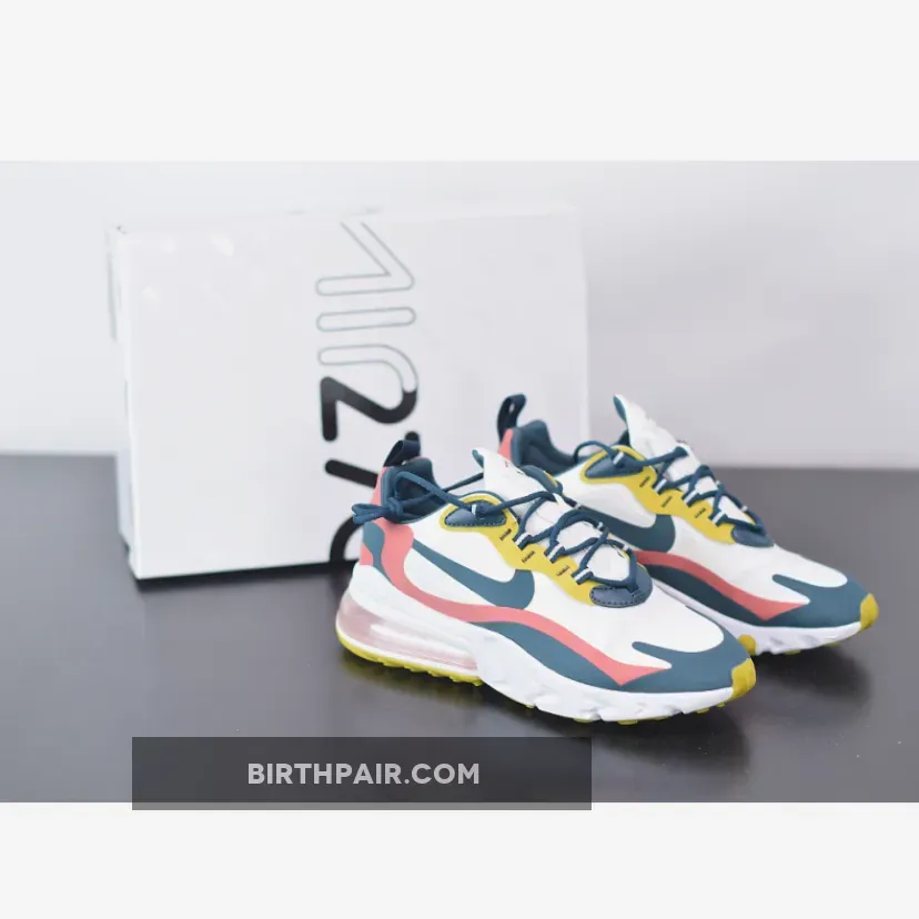 Yellow Airmax 270 / Nike Air Max 270 React Midnight Turquoise