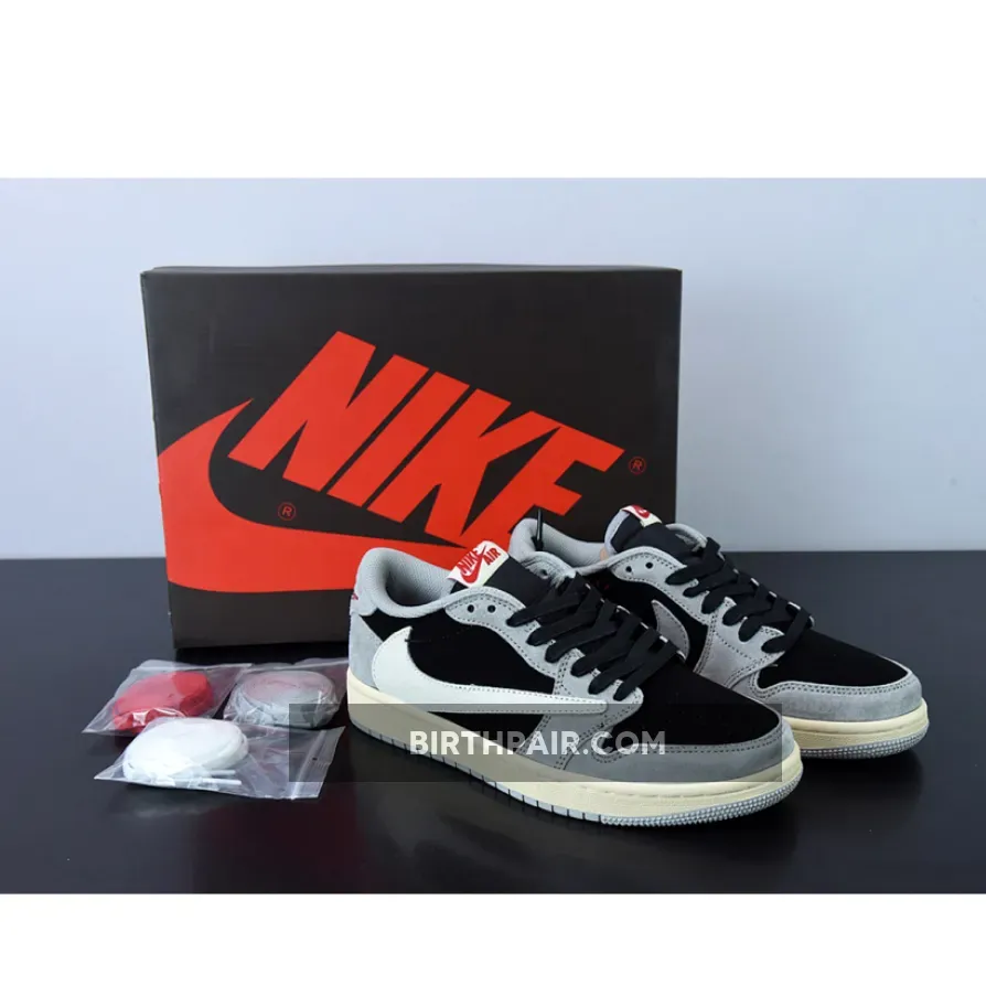 Travis Scott x Air Jordan 1 Low OG Grey/Black/Cream / Dm7866-14