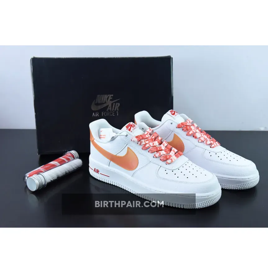 Nike Air Force 1 Low Jumbo White Orange DV3505-100 / air force one orange swoosh