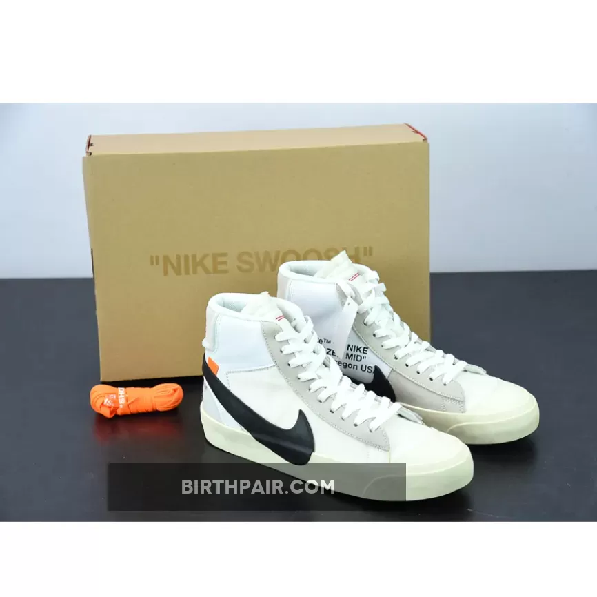 Offwhite Blazers / Off-White x Nike Blazer Mid White Black