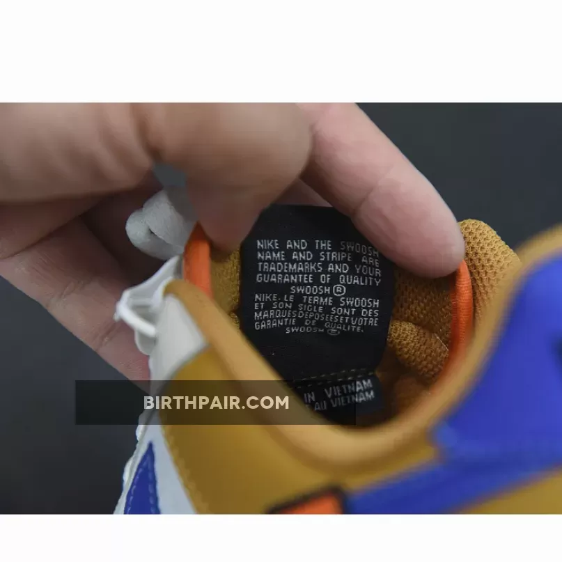 Nike Air Force 1 Low University Gold/Light Bone/Orange/Blue Stone Af1 Starfish