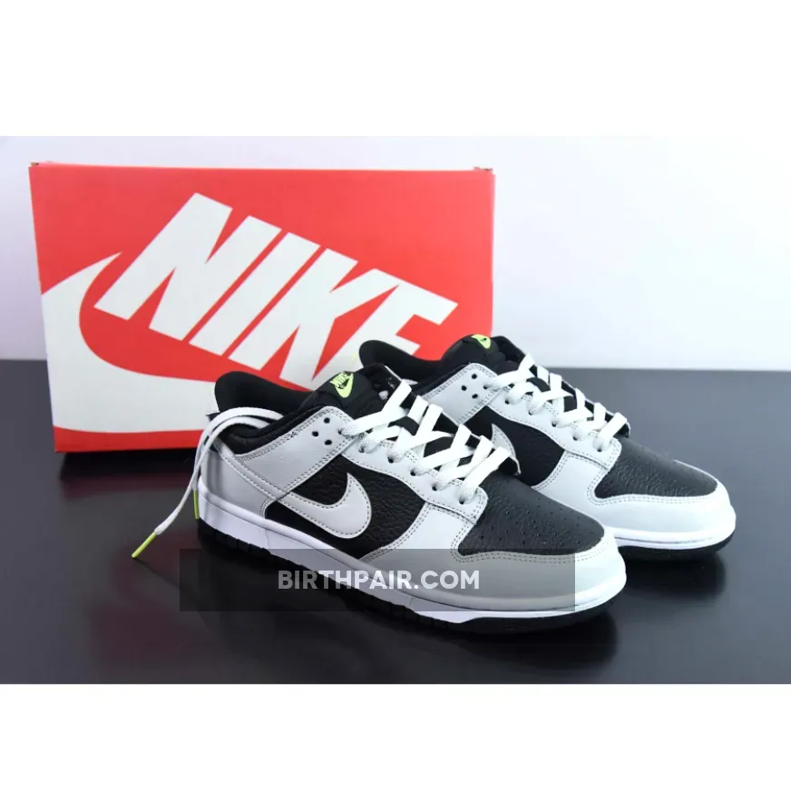 Neon Dunks Low Nike Dunk Low 'Reverse Panda Neon' Black Grey Volt FD9756-001