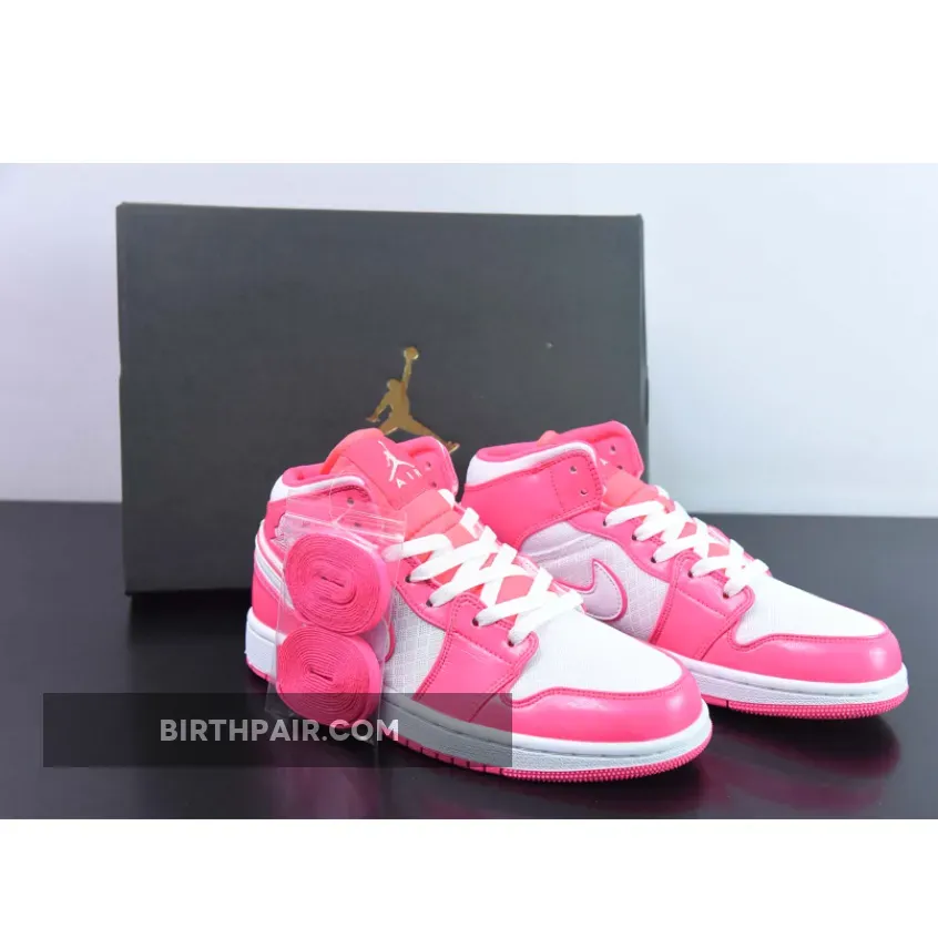 Air Jordan 1 Mid Hyper Pink Womens Air Jordan 1 Mid GS 'Hyper Pink'