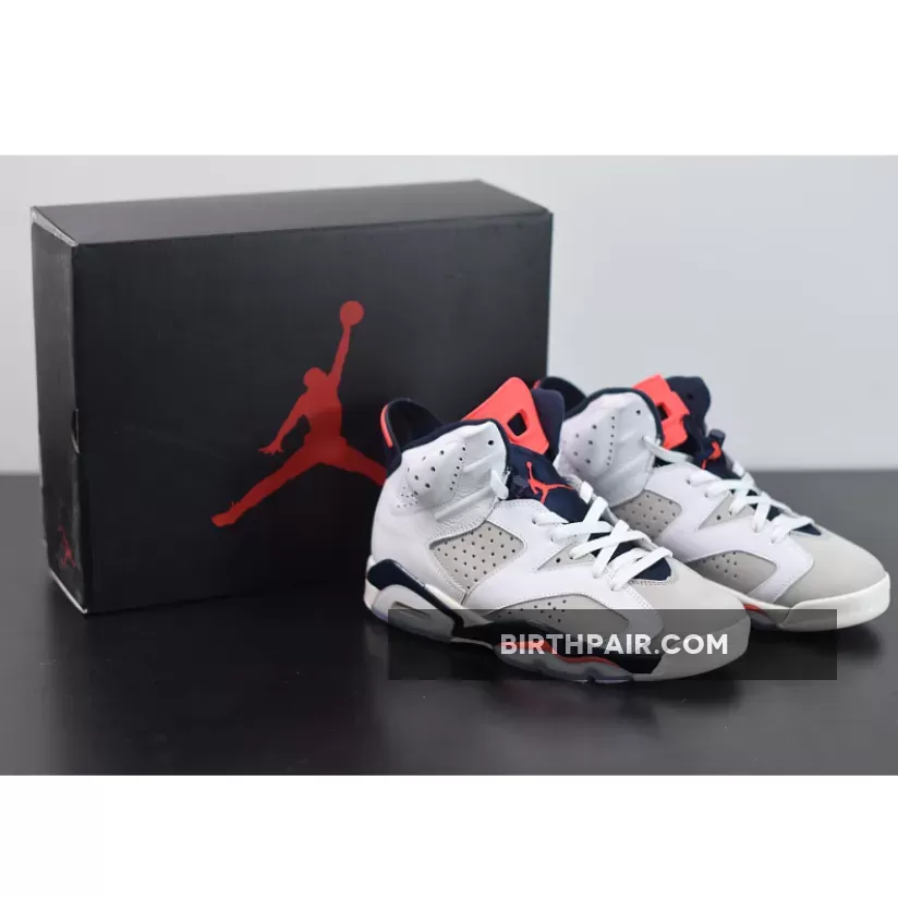 Jordan 6 Grey White Air Jordan 6 Tinker White/Infrared 23-Neutral Grey-Sail