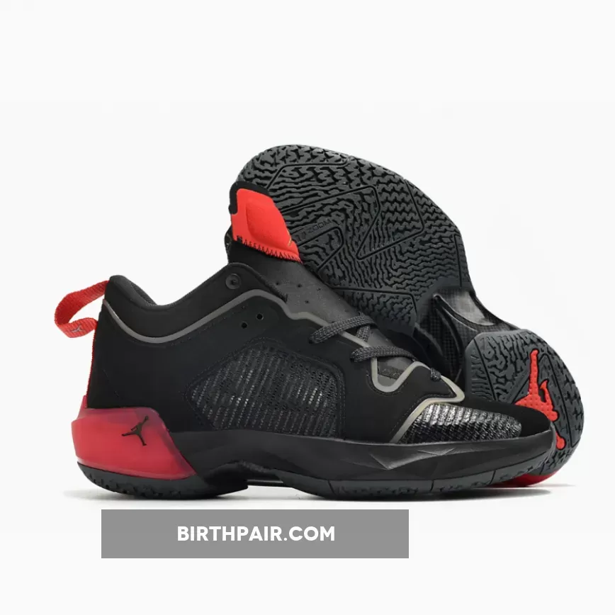 Air Jordan 37 Low 'Bred' Black/Metallic Gold-University Red Aj 37 Low
