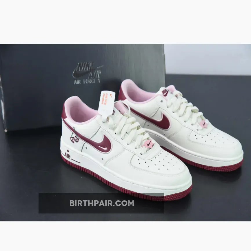 Nike Air Force 1 Low 'Valentine's Day' Sail/Red-Pink FD4616-161 nike valentines air force