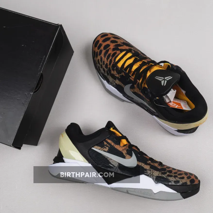Nike Kobe 7 System 'Cheetah' Circuit Orange/Medium Grey-Black-Sail / Kobe 7 Shoes