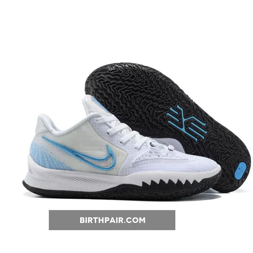 Nike Kyrie Low 4 White/Laser Blue-Dark Raisin / For Sale Kyrie CW3985-100
