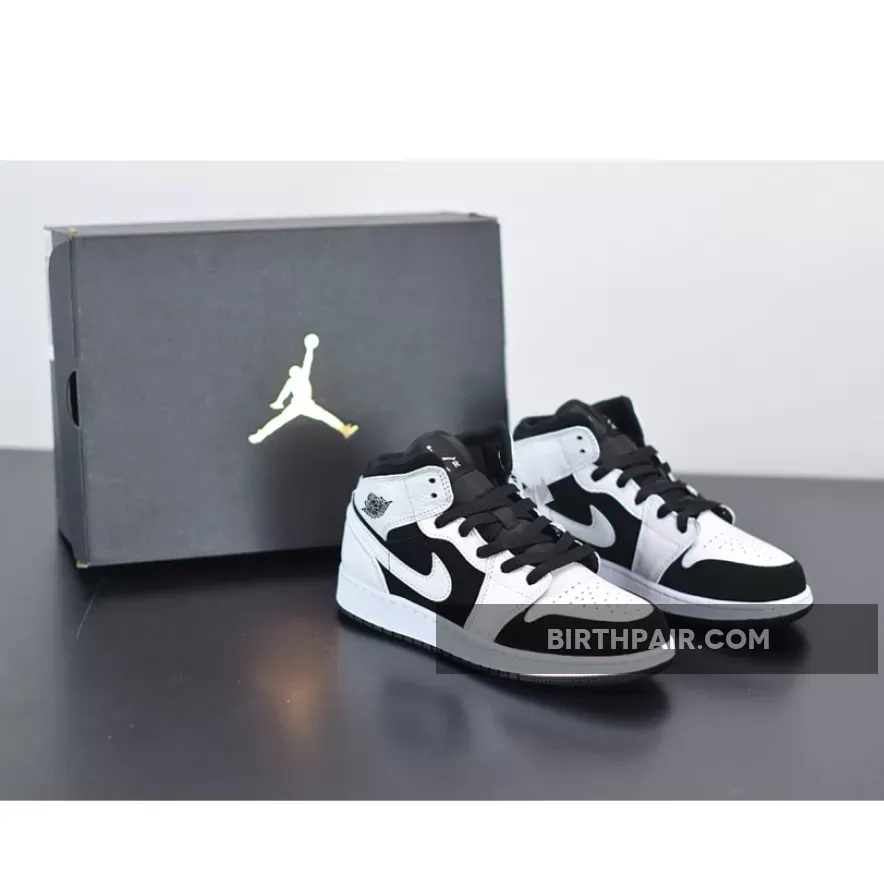 Air Jordan 1 Mid White Black Brand New 554725-113