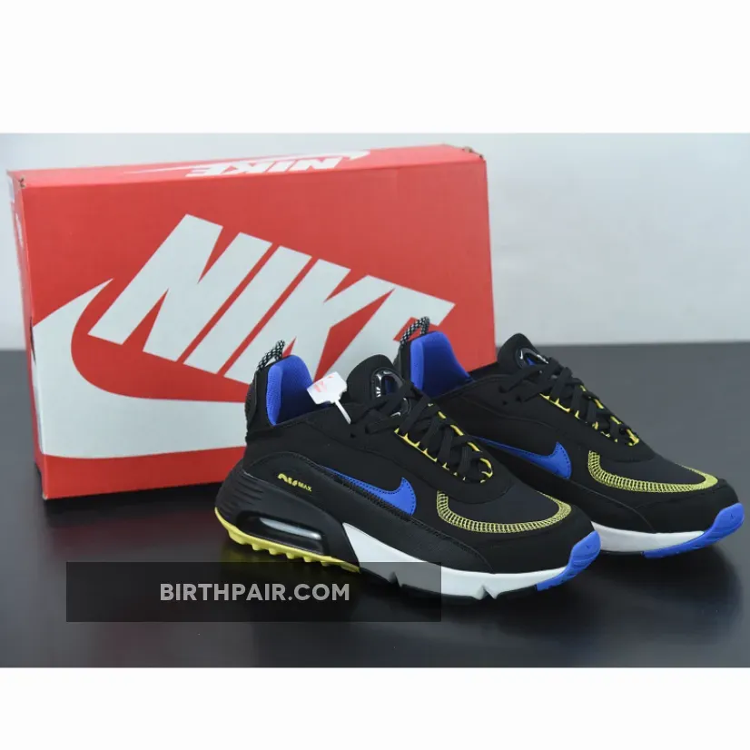 Nike Air Max 2090 Blue Nike Air Max 2090 Black Hyper Blue Yellow DH7708-005