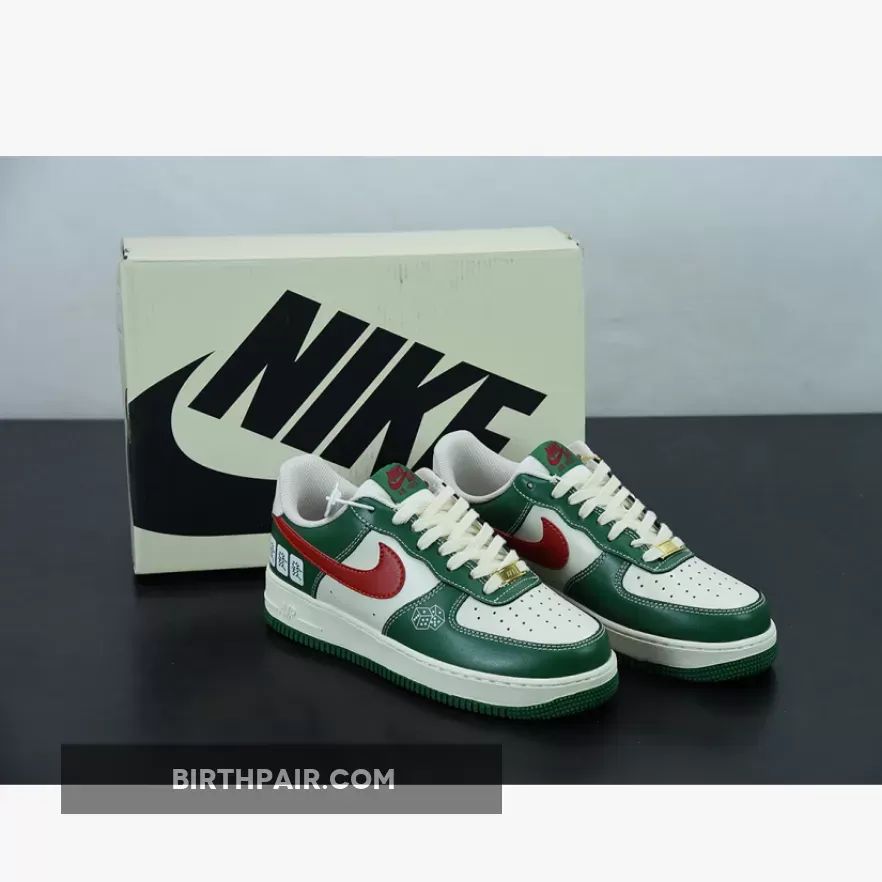 Custom Red And White Air Force 1 / Nike Air Force 1 White Green Red