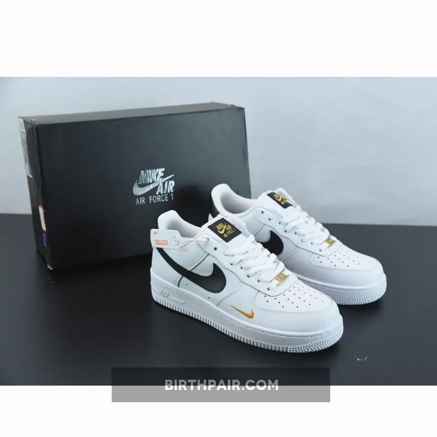 Nike Air Force 1 07 White/black Nike Air Force 1 Low Mini-Swooshes White Black Hot Sale