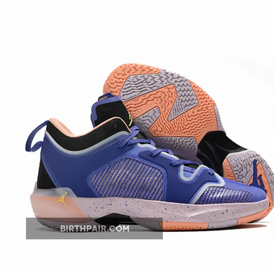 Jordan 37 Lows / Air Jordan 37 Low Lapis/Saturn Gold-Black-Crimson Bliss-Iced Lilac DQ4122-400