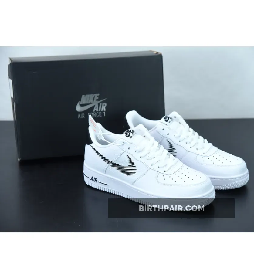 Nike Air Force 1 Low Zig Zag White Black Nike Zig Zag Shoes