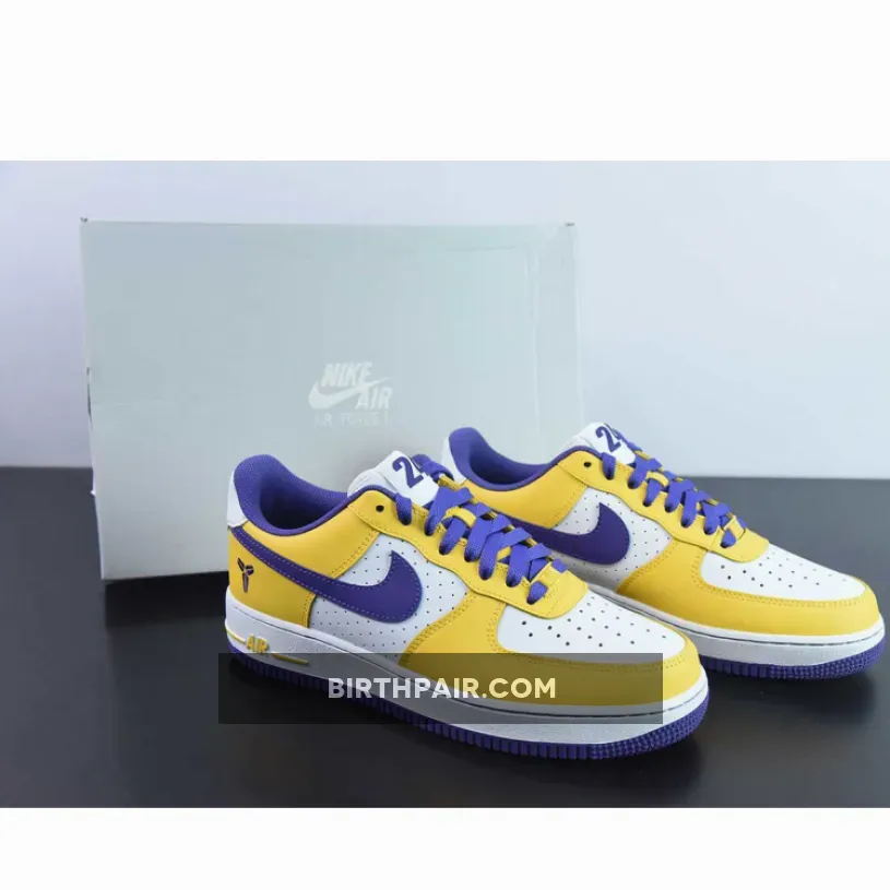 Air Force 1 Kobe Bryant / Kobe Bryant X Nike Air Force 1 Low White/Varsity Maize/Purple