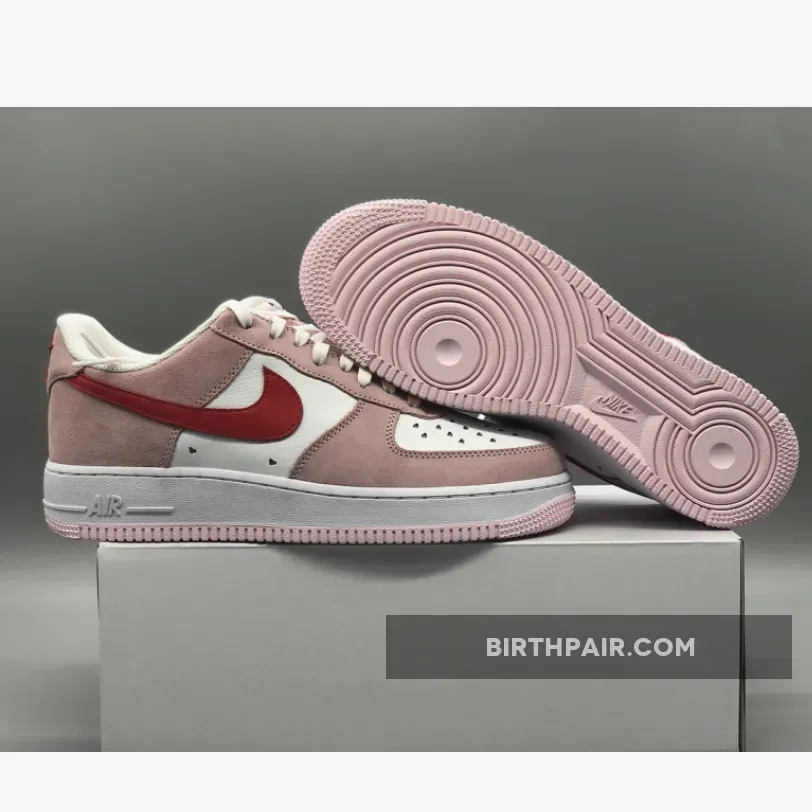 Valentine's Day Nike Air Force 1 'Love Letter'Tulip Pink/White-Red DD3384-600 #nike love letter shoes