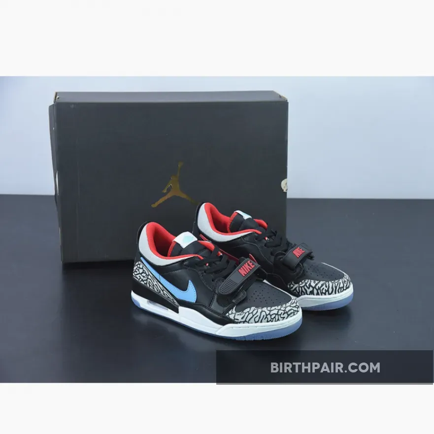 Jordan Legacy 312 Low 'Chicago Flag' Black/Blue-Red Jordan 312 Chicago