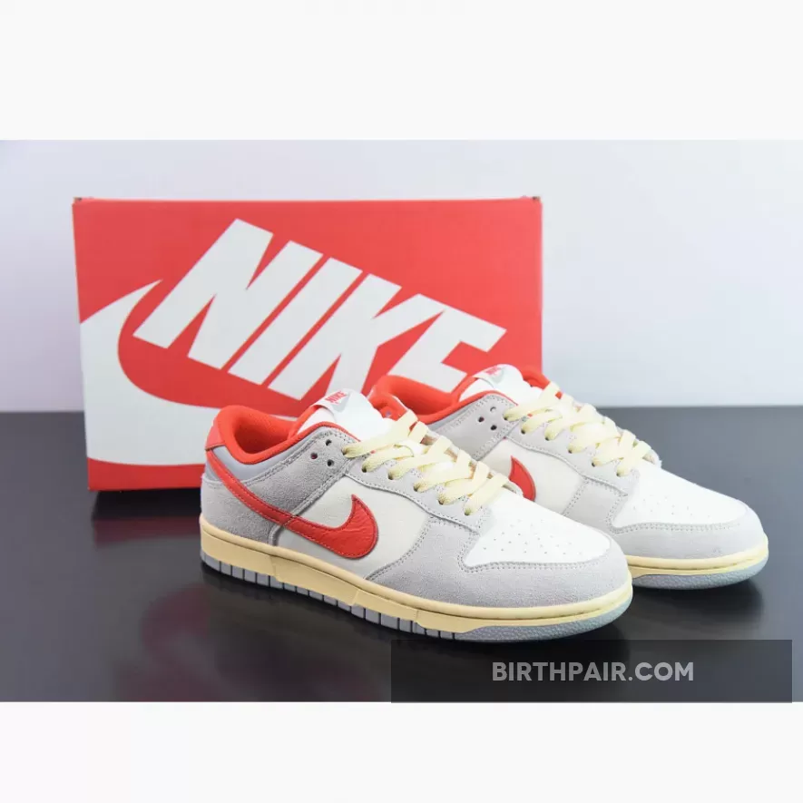 Nike Dunk Low 'Athletic Department' Red Grey Sail FJ5429-133 Restock