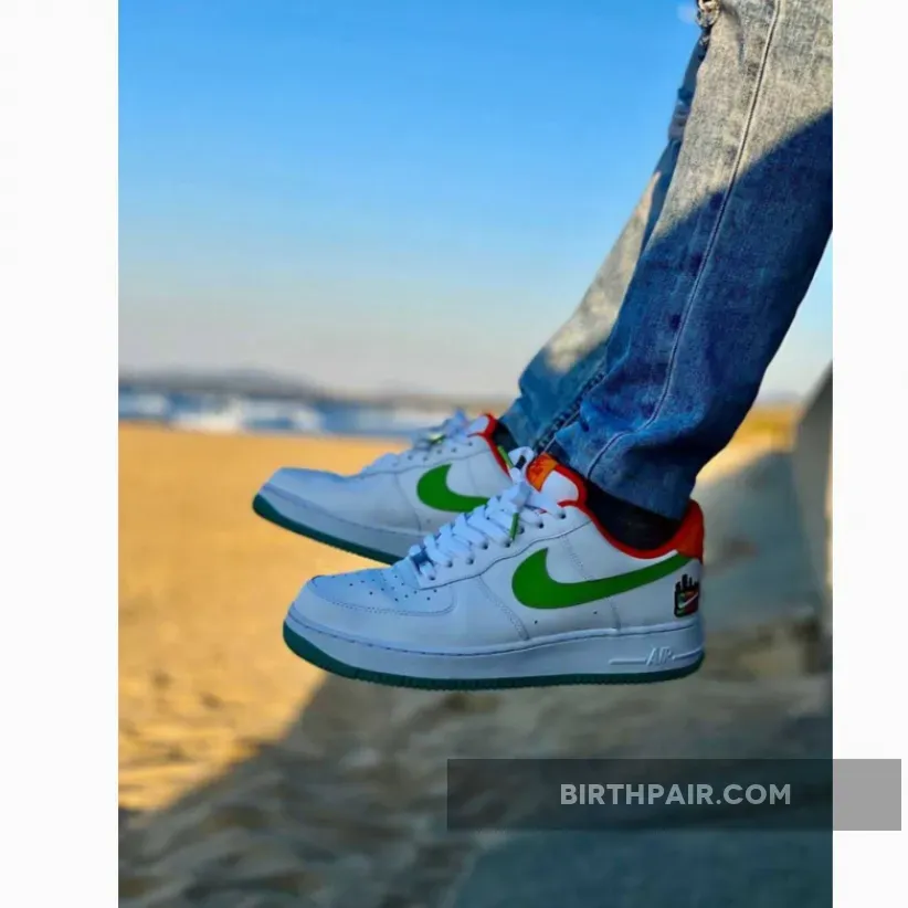 Green Orange And White Air Force 1 Nike Air Force 1 'SBY' White