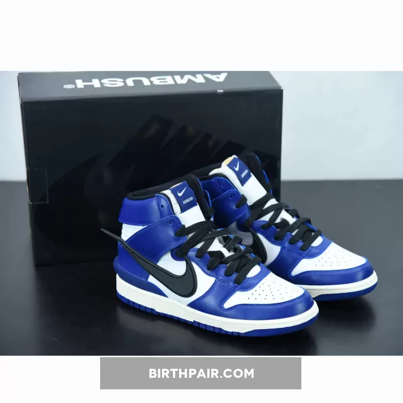 Dunk High Orange And Deep Royal / AMBUSH x Nike Dunk High Deep Royal