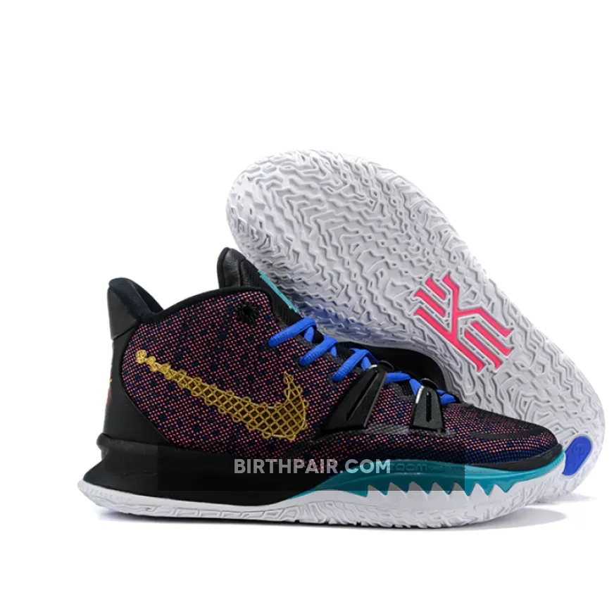 Nike Kyrie 7 'CNY' Black/Spirit Teal/Hyper Pink/Metallic Gold #kyrie 7 cny