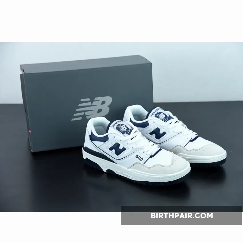 Navy New Balance New Balance 550 White Navy BB550WA1
