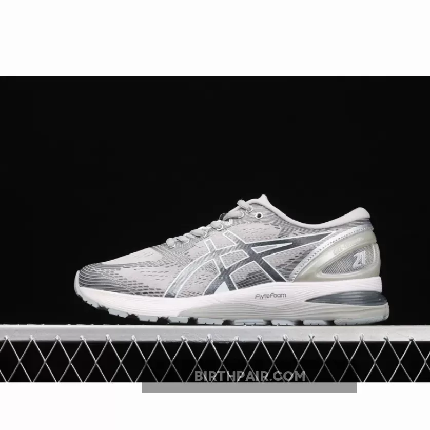 Asics Men's Gel-Nimbus 21 Mid Grey/Silver For Sale