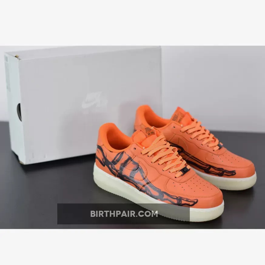 Black And Orange Af1 / Nike Air Force 1 Skeleton Orange