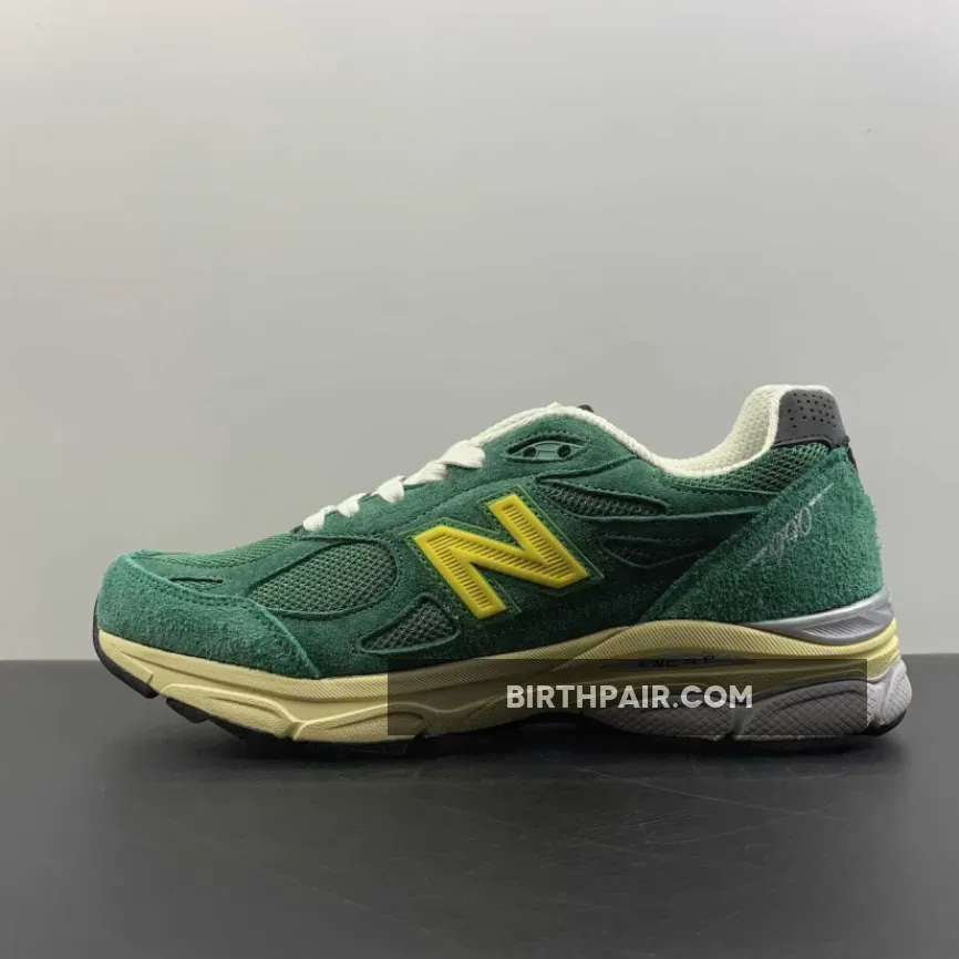 New Balance 990v3 MiUSA Green Yellow Teddy Santis M990GG3