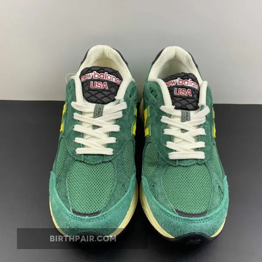 New Balance 990v3 MiUSA Green Yellow Teddy Santis M990GG3