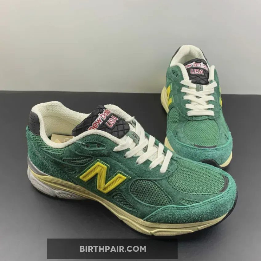 New Balance 990v3 MiUSA Green Yellow Teddy Santis M990GG3