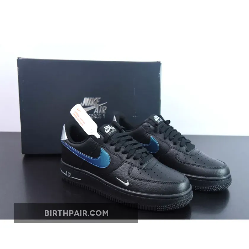 Nike Air Force 1 Low Black Blue Lightning FD0654-001 / lightning air force 1