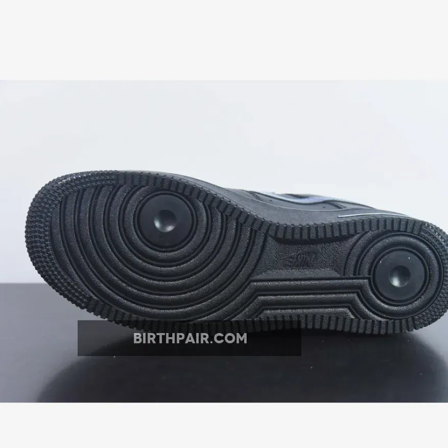 Nike Air Force 1 '07 Low Black Blue Lightning #Air Force Black And Blue