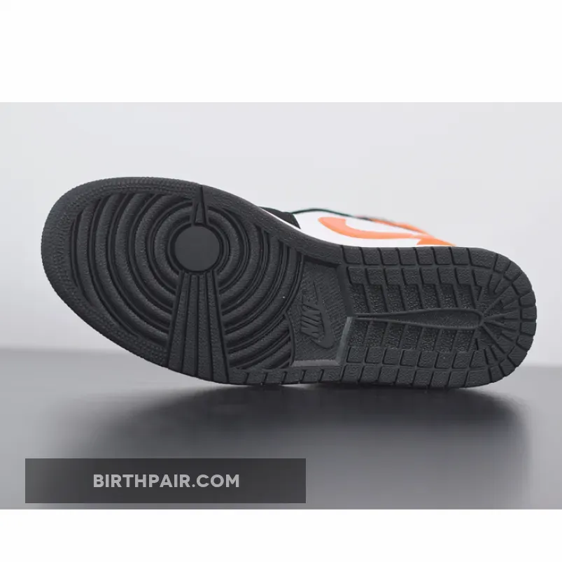 Air Jordan 1 Mid Shattered Backboard Black/Starfish-White AJ1 / air jordan 1 mid black/starfish/white/starfish