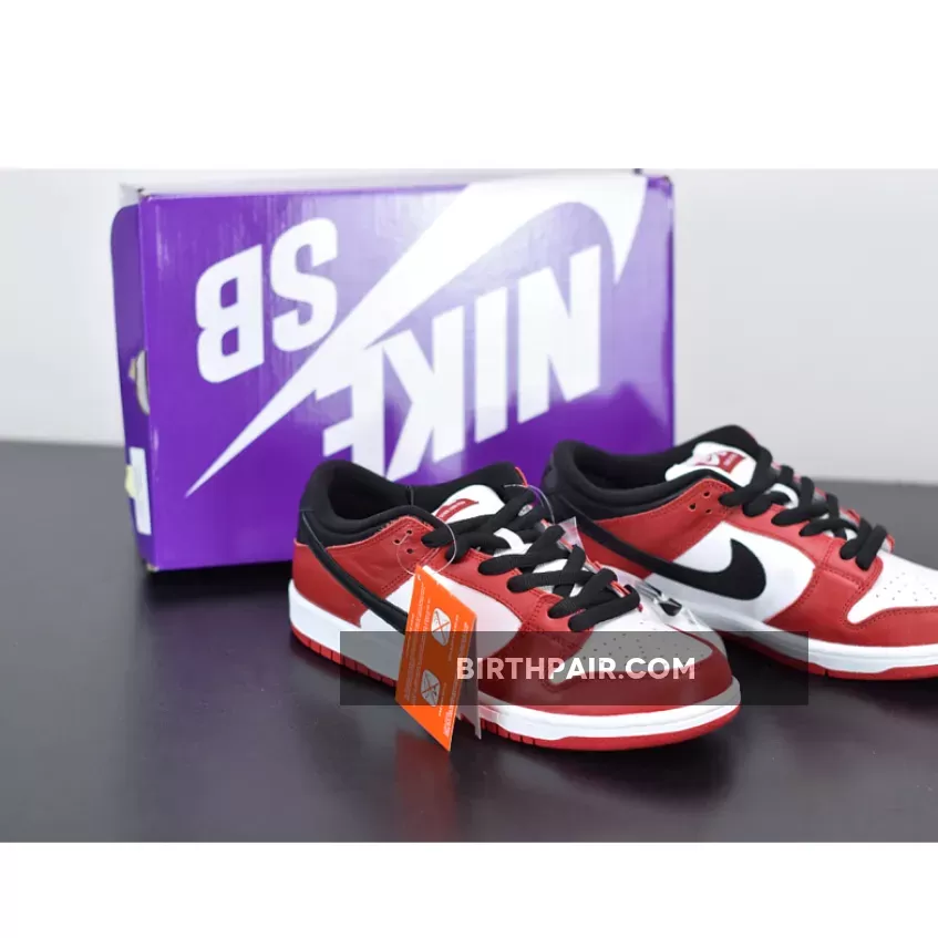 Nike SB Dunk Low 'Chicago' Varsity Red/White-Black - Nike Dunk Low Sb 'j-pack Chicago' BQ6817-600