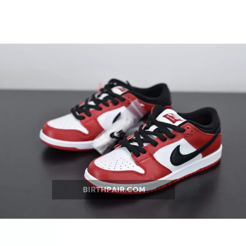 Nike SB Dunk Low 'Chicago' Varsity Red/White-Black - Nike Dunk Low Sb 'j-pack Chicago' BQ6817-600