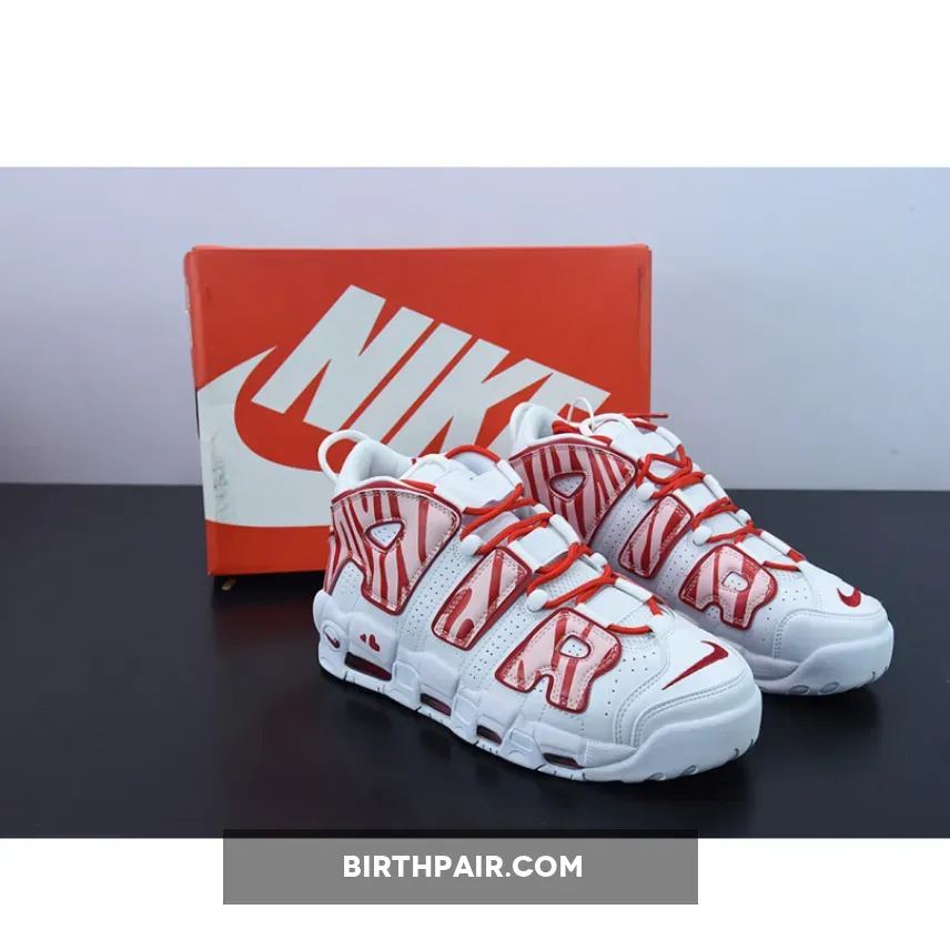 Custom Uptempo / Nike Air More Uptempo White Red 1675864722