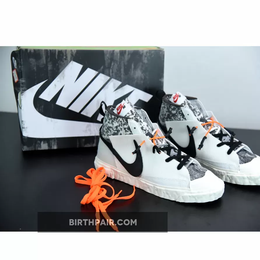 READYMADE x Nike Blazer Mid White/Vast Grey-Volt-Total Orange ready made blazers