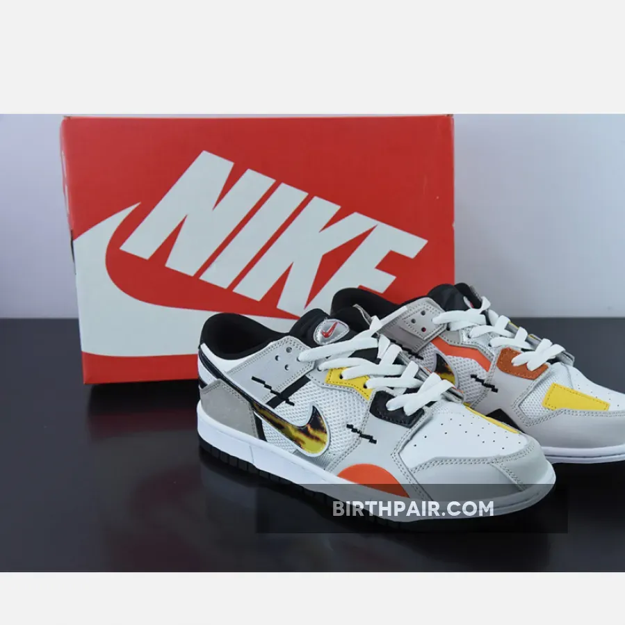 Nike Dunk Low Scrap GS The Mighty Swooshers For Womens DX6058-101 / Dunk Low Scrap Shirt