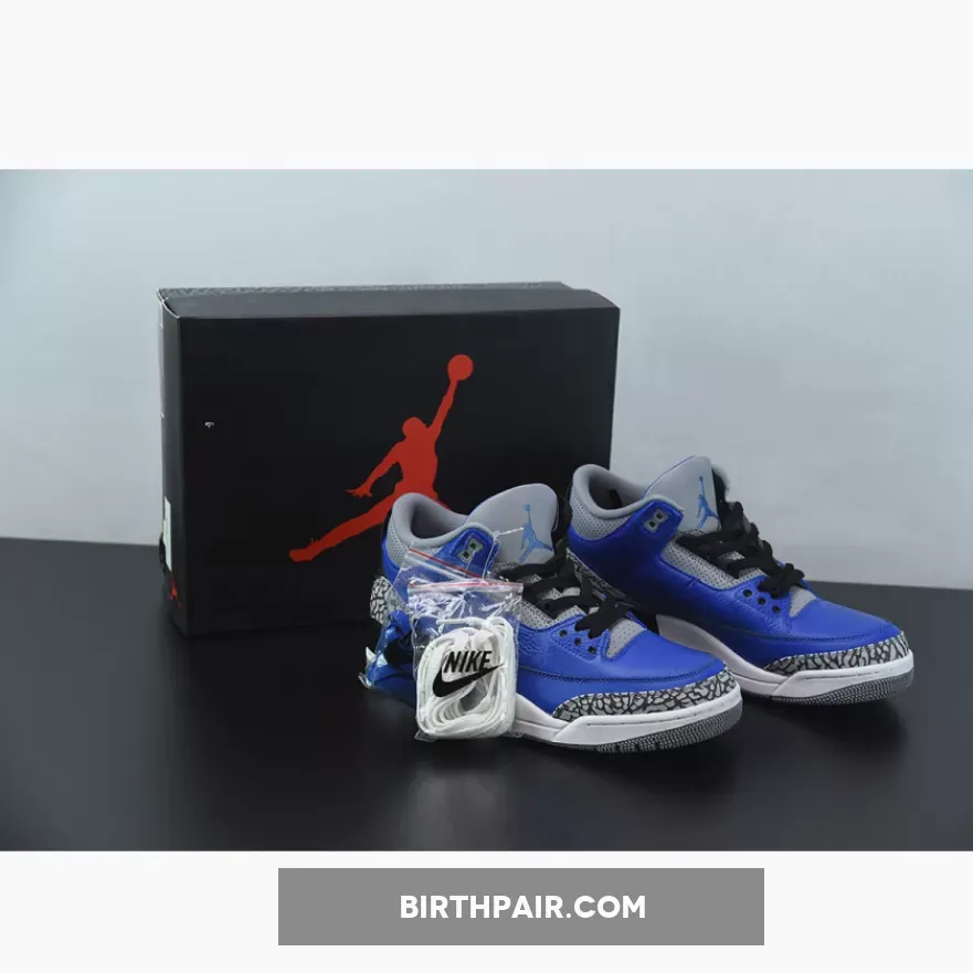 Varsity Blues Jordan 3 / Air Jordan 3 Retro 'Varsity Royal'