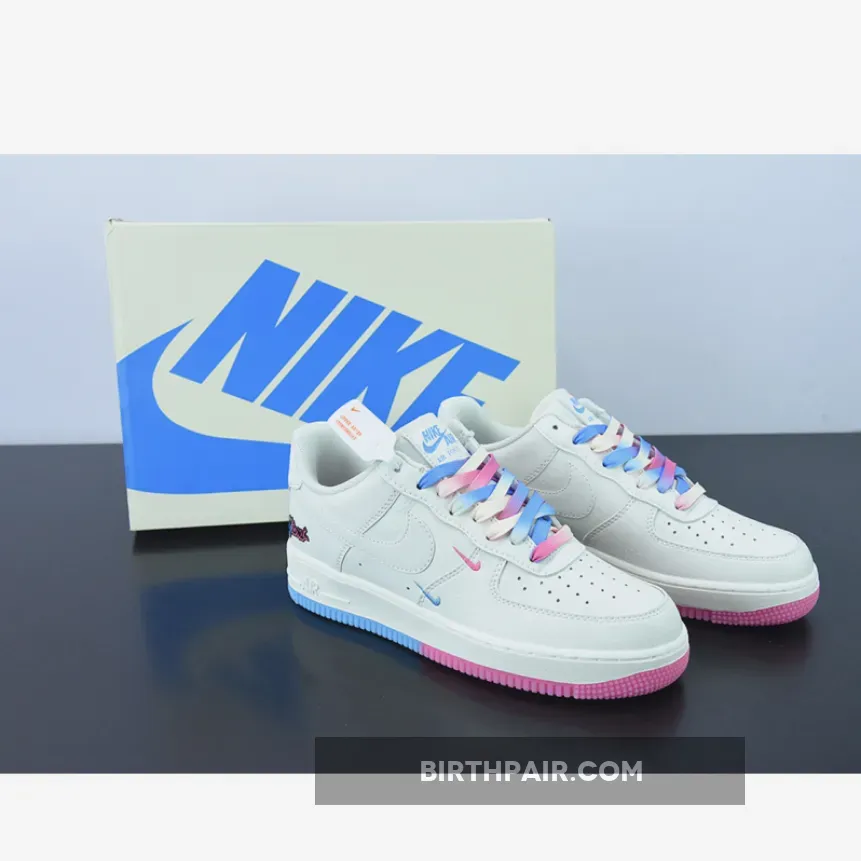 Nike Air Force 1 Low 'Miami Heat' Sail Pink Blue Nike Pink And Blue