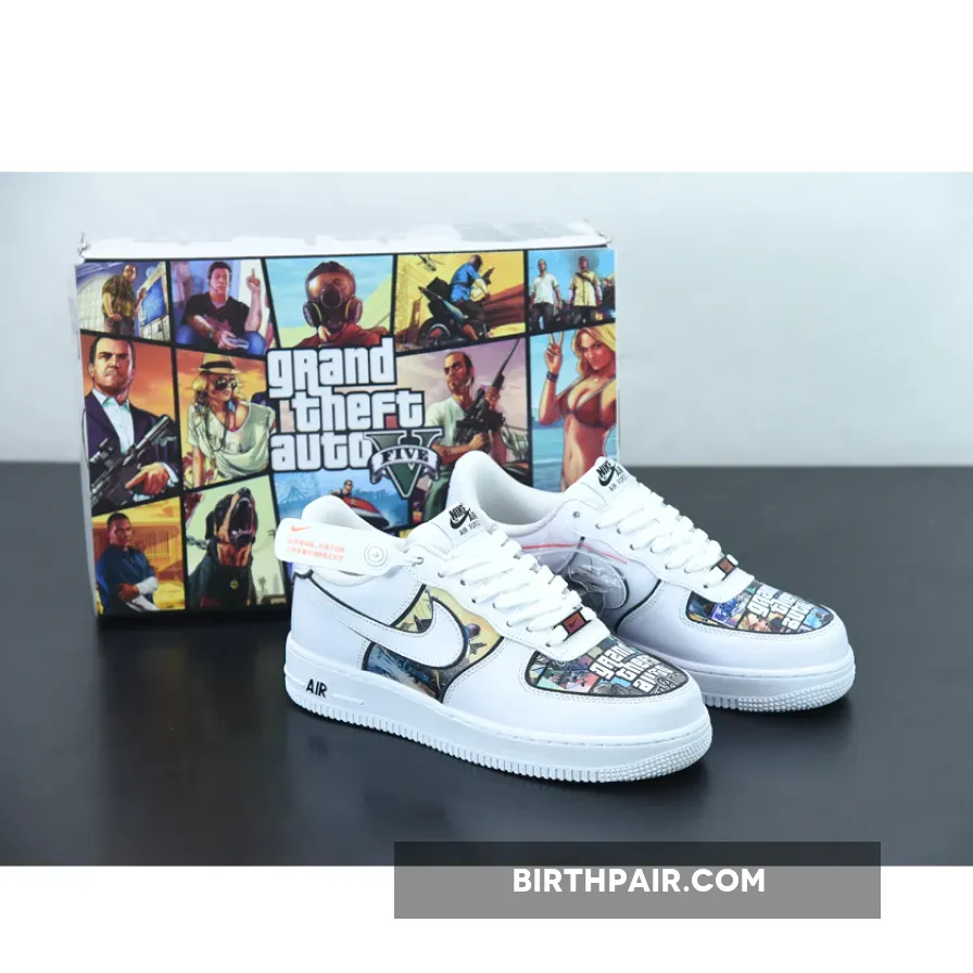 Custom Nike Air Force 1 Low Grand Theft auto nike theft
