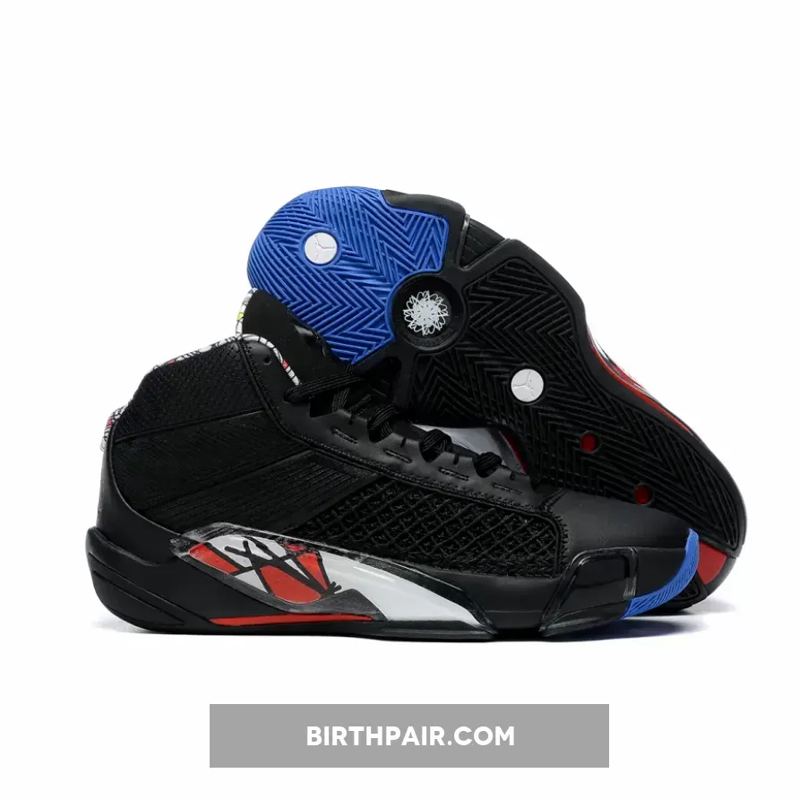 Air Jordan 38 'Playoffs' Black/Varsity Red-White For Sale