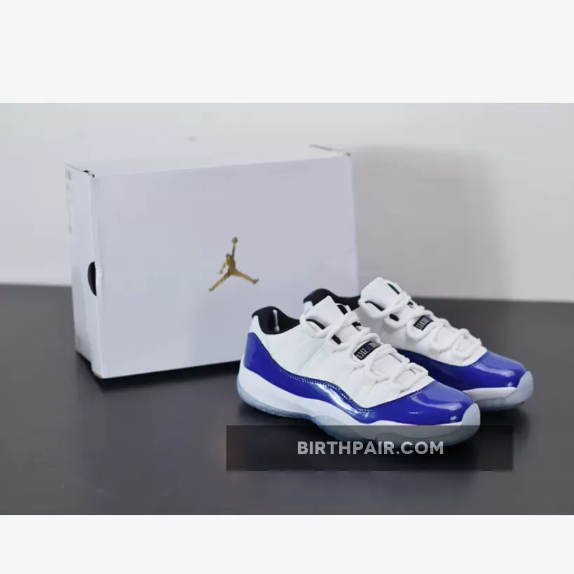 Air Jordan 11 Low Wmns Sketch WHITE/BLACK-CONCORD AJ11 women jordan 11 low