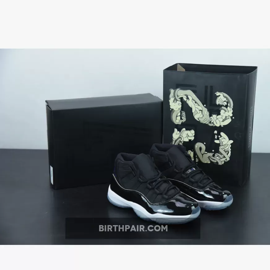 Air Jordan 11 Retro 'Space Jam' AJ11 black/concord-white / space jam 12s