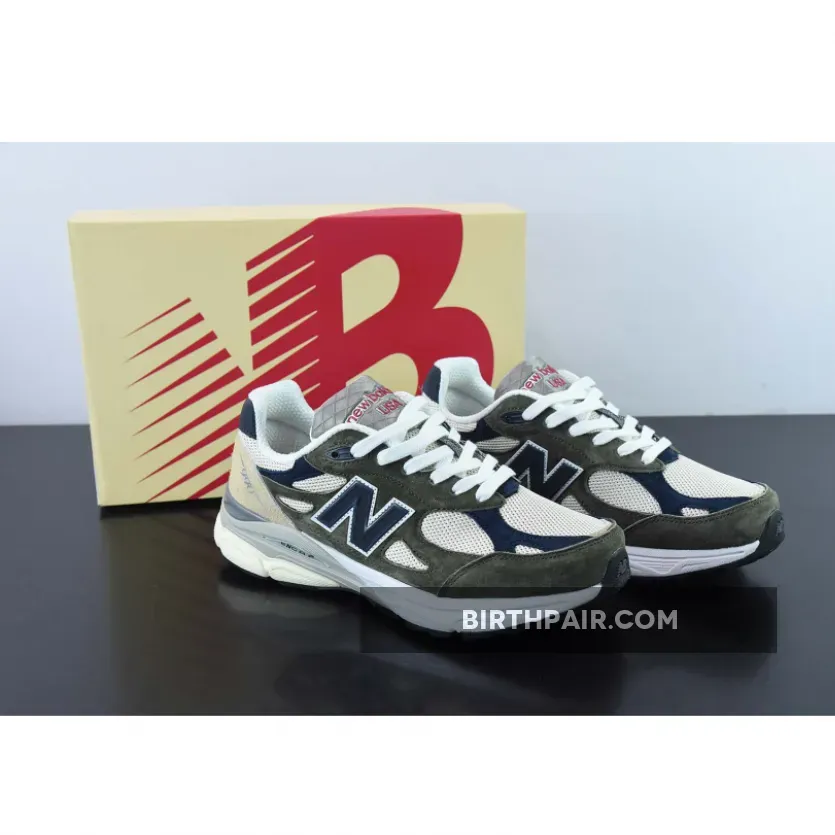 New Balance 990v3 Grey Blue Olive / 990v3s M990TO3